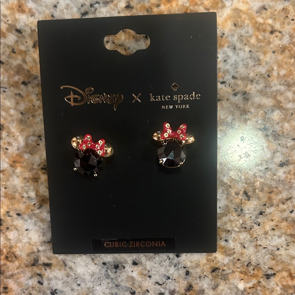 Kate Spade x Disney Black and Red Earrings
